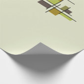 Mid Century Modern Geometric Chartreuse Cadeaupapier (Hoek)