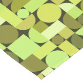 Mid Century Modern Geometric Chartreuse Korte Tafelloper (Hoek)