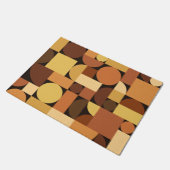 Mid Century Modern Geometric Oranje Deurmat (Schuin)