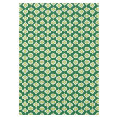 Mid-Century Modern geometrisch groen Tafelkleed (Voorkant)
