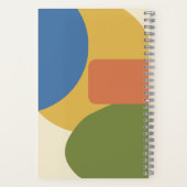 Mid Century Modern geometrisch patroon - Retro jar Notitieboek (Achterkant)