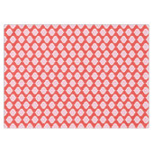 Mid-Century Modern geometrisch rood en roze Tafelkleed (Voorkant (Horizontaal))