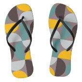 Mid-Century Modern Gold Moon Horizon Teenslippers (Voetbed)