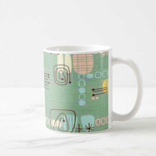 Mid Century Modern Graphics Design Coffee Mok (Rechts)