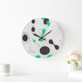 Mid Century Modern Green Physics  Grote Klok (Huis)