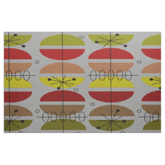 Mid-Century Modern Grey Abstract Fabric #56 Stof