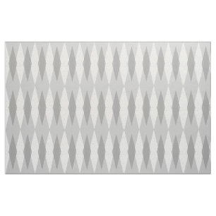Mid Century Modern Grey Argyle Cotton Stof