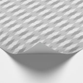 Mid Century Modern Grey Argyle Wrapping Paper Cadeaupapier (Hoek)