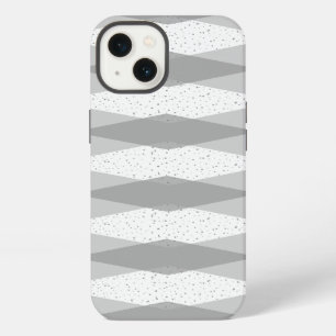 Mid Century Modern Grijze Argyle iPhone / iPad Hoe 13 Hoesje