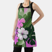 Mid-Century Modern Hawaiian Hibiscus and Plumeria Schort (Insitu)