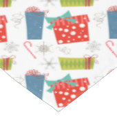 Mid Century Modern Kerstmis, aanwezig en snoepriet Tafelkleed (Gekanteld)