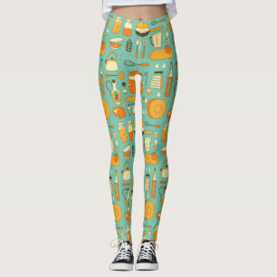 Mid-Century Modern Keukengerei Cool Retro Leggings
