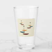 Mid-Century Modern Kitchen Counter Oval Glas (Voorkant)