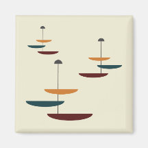 Mid-Century Modern Kitchen Counter Oval