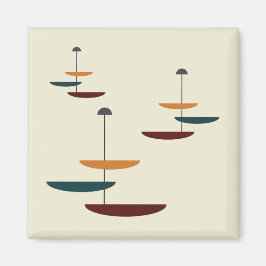 Mid-Century Modern Kitchen Counter Oval Magneet