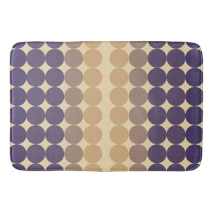 Mid Century Modern Lavender Circles Badmat