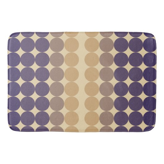 Mid Century Modern Lavender Circles Badmat (Voorkant)