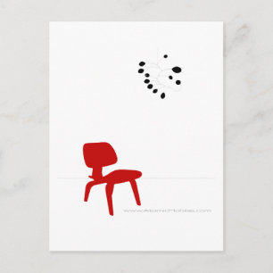 Mid Century Modern Love Briefkaart