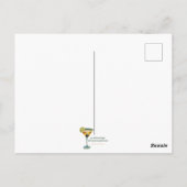 Mid Century Modern Martini Cocktail Hour Briefkaart (Achterkant)