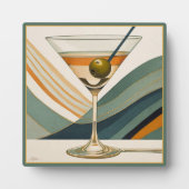 Mid Century Modern Martini Cocktail Hour Fotoplaat (Voorkant)