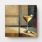 Mid Century Modern Martini in a Moonbeam Fotoplaat (Voorkant)