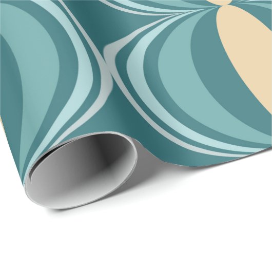 Mid Century Modern Melon Pattern Cadeaupapier (Rol Hoek)