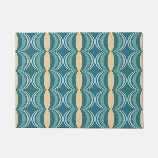 Mid Century Modern Melon Pattern Deurmat (Voorkant)