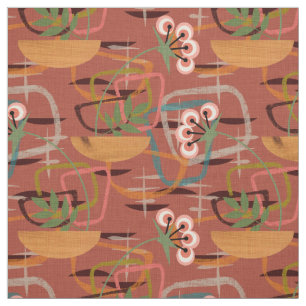 Mid Century Modern Mix en Match Stijl van de vij Stof