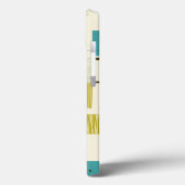 Mid Century Modern Monogram Gepersonaliseerde Retr Case-Mate iPhone Case (Achterkant / Links)