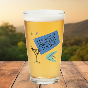 Mid Century Modern Neon Cocktail Lounge Naam Glas