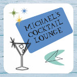 Mid Century Modern Neon Cocktail Nom du salon<br><div class="desc">Cette conception peut être personnalisée en choisissant l'option Modifier la conception. Vous pouvez également transférer sur d'autres objets. Contactez-moi à l'adresse colorflowcreations@gmail.com ou utilisez l'option conversation en haut de la page si vous souhaitez avoir cette conception sur un autre produit ou avez besoin d'aide. Voir d'autres de mes dessins ou...</div>