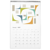 Mid Century Modern Original Art Retro Kalender (Jan 2027)