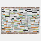 Mid Century Modern Patroon Deken (Voorkant)