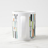 Mid Century Modern Patroon Extra Grote Beker (Achterkant)