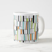 Mid Century Modern Patroon Extra Grote Beker (Voorkant rechts)