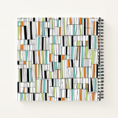 Mid Century Modern Patroon Notitieboek (Achterkant)