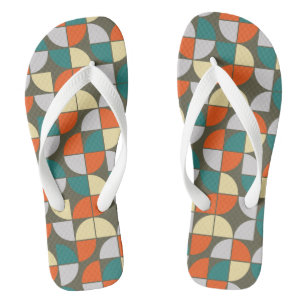 MID-CENTURY MODERN-patroon Teenslippers