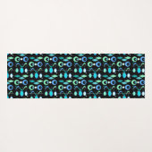Mid Century Modern Patroon Yogamat (Achterkant (horizontaal))