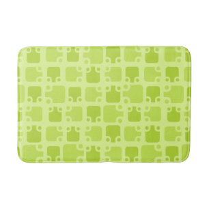 Mid Century Modern Pattern Chartreuse Badmat