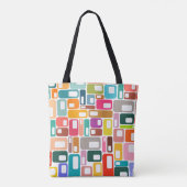 Mid-Century Modern Pattern Draagtas (Achterkant)