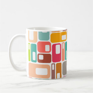 Mid-Century Modern Pattern Koffiemok