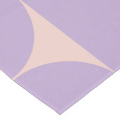 Mid Century Modern Pattern Lavender Korte Tafelloper (Hoek)