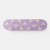 Mid Century Modern Pattern Lavender Skateboard (Horizontaal)