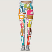 Mid-Century Modern Pattern Leggings (Voorkant)
