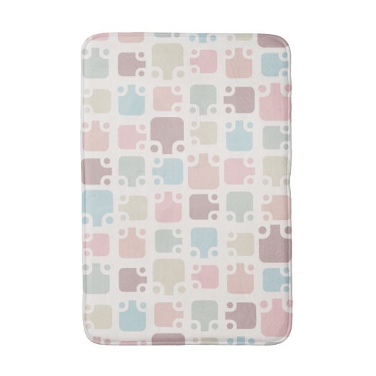 Mid Century Modern Pattern Pastel Badmat (Voorkant Verticaal)