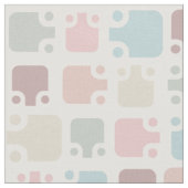 Mid Century Modern Pattern Pastel Stof (Close Up)