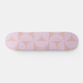 Mid Century Modern Pattern Soft Pastel Lila Skateboard (Horizontaal)
