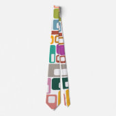 Mid-Century Modern Pattern Stropdas (Voorkant)