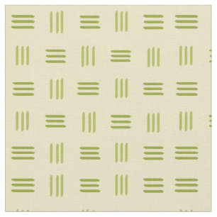 Mid Century Modern Patterned Lines (Limoen) Stof