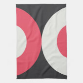 Mid-Century Modern Pink White en Grey T Theedoek (Verticaal)